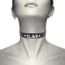 Coquette Chic Desire Vegan Leather Adjustable Black Choker - Unisex One Size