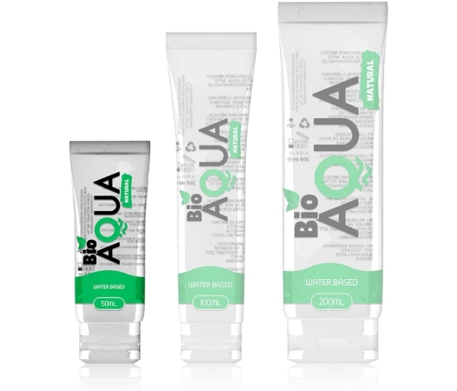 BIOAQUA Water-Based Lubricant 50ml - Natural Ingredients, Gentle Formula