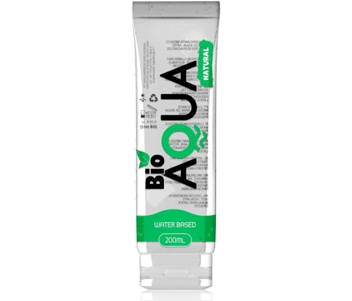 BIOAQUA Water-Based Lubricant 200ml - Natural Ingredients, Long-Lasting Formula