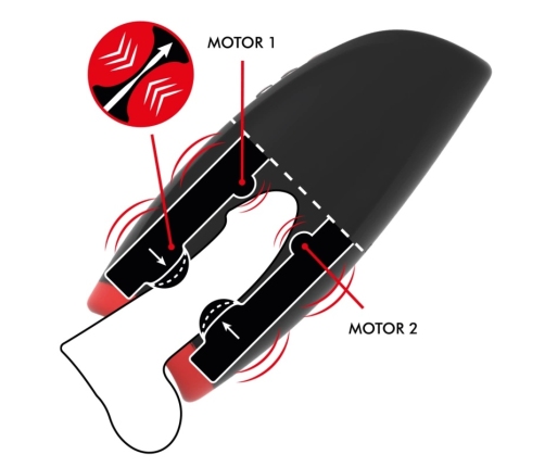 Jamyjob Novax Intimate Machine with Vibration & Compression, Black, 197mm