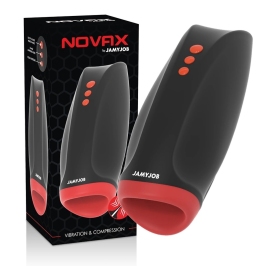 Jamyjob Novax Intimate Machine with Vibration & Compression, Black, 197mm Jamyjob Novax Intimate Machine with Vibration & Compression, Black, 197mm