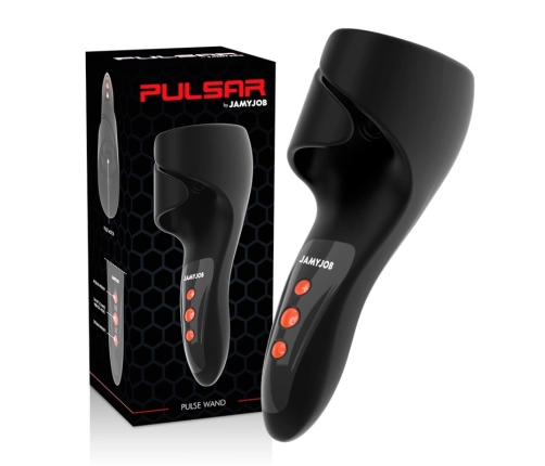 JAMYJOB Pulsar Wand - Multi-Mode Vibrating and Pulsating Device, Black