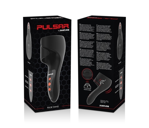JAMYJOB Pulsar Wand - Multi-Mode Vibrating and Pulsating Device, Black