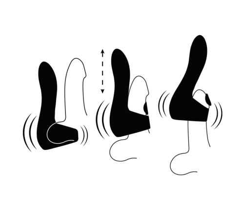 JAMYJOB Pulsar Wand - Multi-Mode Vibrating and Pulsating Device, Black