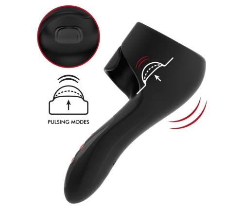 JAMYJOB Pulsar Wand - Multi-Mode Vibrating and Pulsating Device, Black