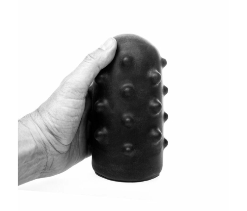 ALL BLACK Bumpy Intimate Stimulation Device 17cm Soft Touch Black
