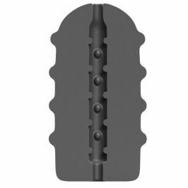 ALL BLACK Bumpy Intimate Stimulation Device 17cm Soft Touch Black ALL BLACK Bumpy Intimate Stimulation Device 17cm Soft Touch Black