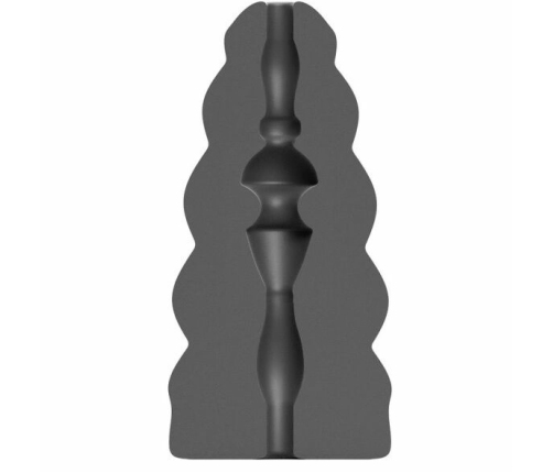 ALL BLACK Flick Intimate Spiral System, 17 cm, Phthalate-Free, Black