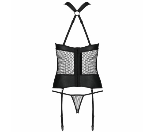 Passion Amanda Corset L/XL Eco-Friendly Leather & Mesh Design