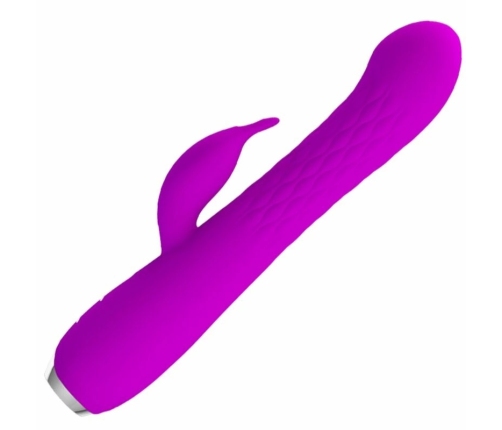Pretty Love Molly Intimate Rotating Silicone Machine, 20.5cm, Purple, USB