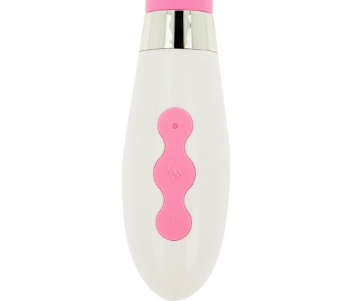 OHMAMA Intimate Pulse Device Rechargeable 10-Mode Silicone 20cm Pink