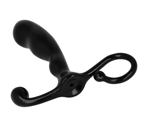 OHMAMA Intimate Plug with Ring 11.5 cm - Soft Ergonomic Silicone Black