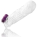 OHMAMA Textured Extension Sleeve with Vibrating Bullet 13cm Transparent