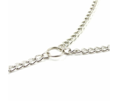 OHMAMA Fetish Adjustable Metal Nipple Clamp Set with Chains, 4-Piece