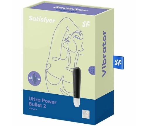SATISFYER - ULTRA POWER BULLET 2 BALA VIBRADORA NEGRA