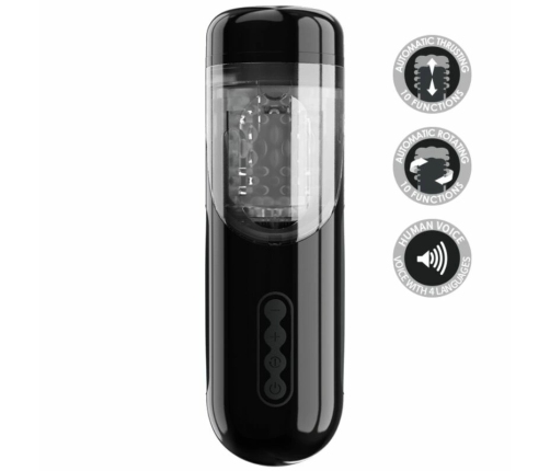 Pretty Love Lorelei Rechargeable Multi-Function Intimate Machine Black