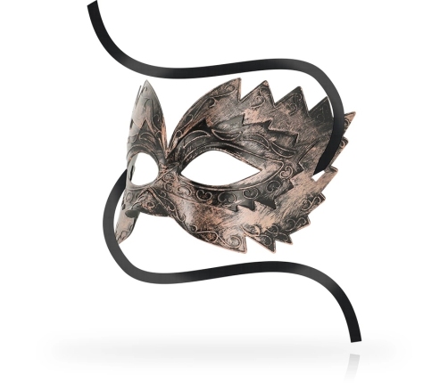 OHMAMA Venetian Style Mask Copper - Embossed Design, Unisex, One Size