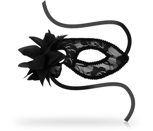 OHMAMA Black Lace & Floral Decorative Mask, Unisex, One Size