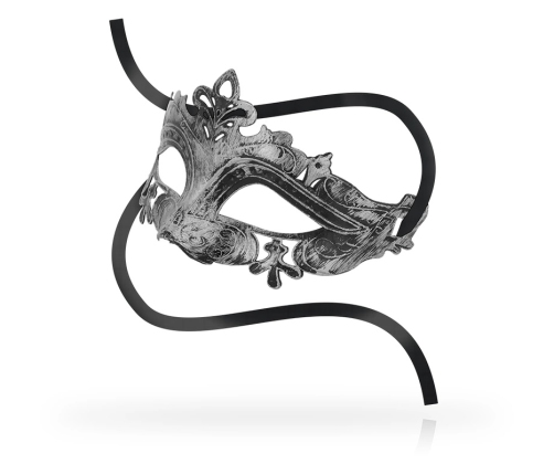 OHMAMA Venetian Style Silver Mask - Embossed Rigid Design, Unisex
