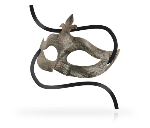 OHMAMA Fleur de Lis Copper Mask - Rigid Unisex Venetian Style, One Size