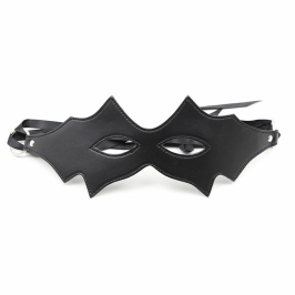 OHMAMA Feline Mask - Black PVC Costume Accessory, One Size