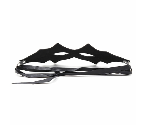 OHMAMA Feline Mask - Black PVC Costume Accessory, One Size