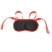 OHMAMA Black Mask with Red Trim - Adjustable Polyester Accessory