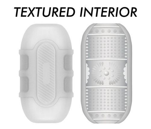 Jamyjob Turbo Dual-Entry Intimate Machine - Textured Sleeve, TPE/ABS