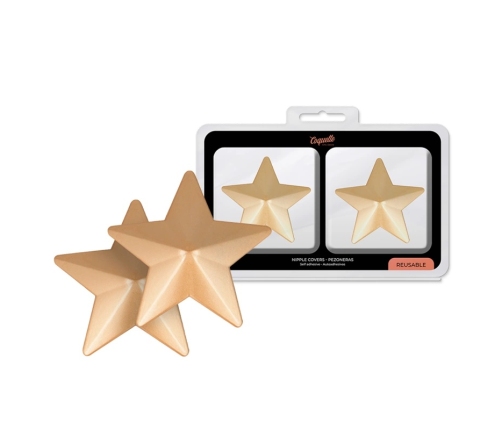 Coquette Chic Desire Gold Star Self-Adhesive Reusable Nipple Covers