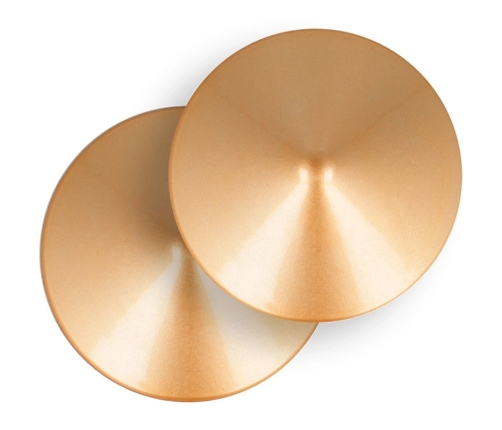 Coquette Chic Desire Nipple Covers Golden Circles Metal Reusable