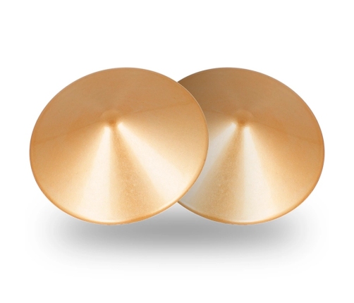 Coquette Chic Desire Nipple Covers Golden Circles Metal Reusable
