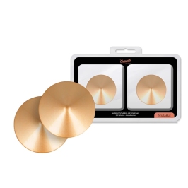Coquette Chic Desire Nipple Covers Golden Circles Metal Reusable