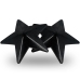 Coquette Chic Desire Star-Shaped Reusable Black Nipple Covers, Metal Finish