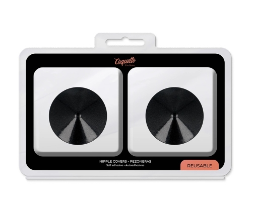 COQUETTE CHIC DESIRE - CUBRE PEZONES METAL CIRCULOS NEGROS