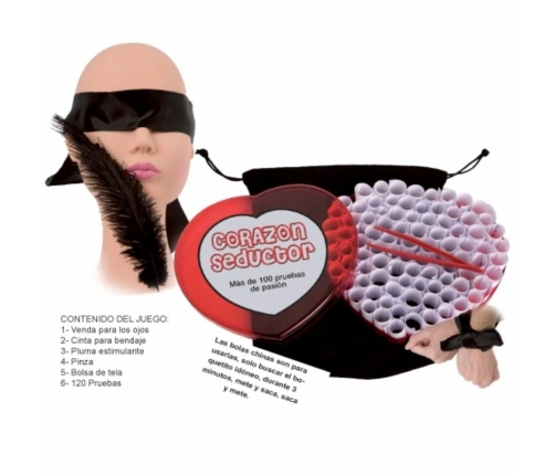 Diablo Picante Seductive Heart Game - 100+ Interactive Challenges, Spanish