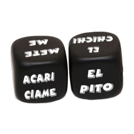 Diablo Picante Game Set - Action & Body Part Dice, Black, 25mm