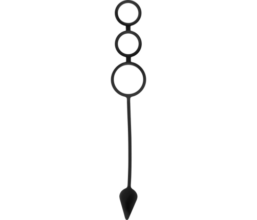 OHMAMA Silicone System - 3-in-1 Anatomical Rings & Plug Set, Black