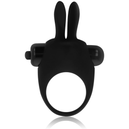 OHMAMA Silicone Ring Rabbit-Shaped - Vibrating, Hypoallergenic, Blue