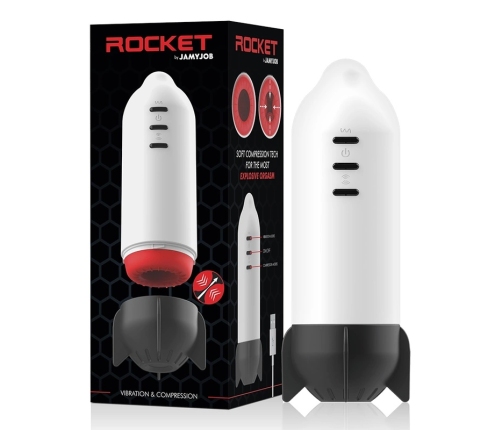 Jamyjob Rocket Intimate Device Soft Compression & Vibration USB Rechargeable