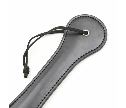 Ohmama Fetish Hearts Paddle - Black PVC Impact Accessory 32.6 cm