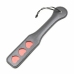 Ohmama Fetish Hearts Paddle - Black PVC Impact Accessory 32.6 cm