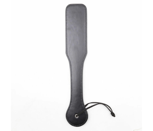 Ohmama Fetish Hearts Paddle - Black PVC Impact Accessory 32.6 cm