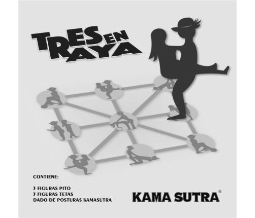 Diablo Picante Kamasutra Tic-Tac-Toe Game - Party Edition, Board & Figures