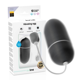 ONLINE Spirit Egg Black - Waterproof Intimate Vibration Device, 10 Modes