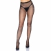 Leg Avenue Rhinestone Fishnet Tights Open Back One Size Black
