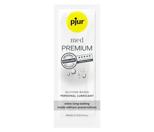 Pjur MED Silicone Lubricant 1.5 ml - Long-Lasting Formula, Skin-Friendly