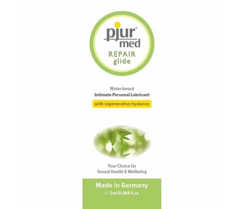 Pjur MED Repair Water-Based Lubricant 2ml - Intensive Hydration Formula