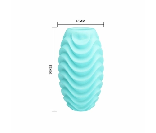Pretty Love Turquoise Double-Sided Intimate Egg - Reversible, Stretchable TPR