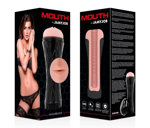 Jamyjob Intimate Machine Mouth Model - Textured Sleeve, Pressure Control