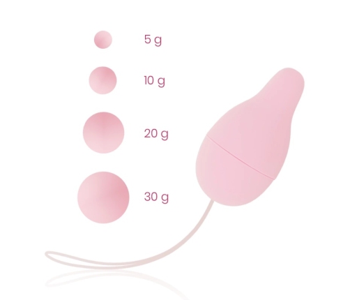 OHMAMA Pelvic Floor Trainer Kegel System - Adjustable Weighted Set, Pink